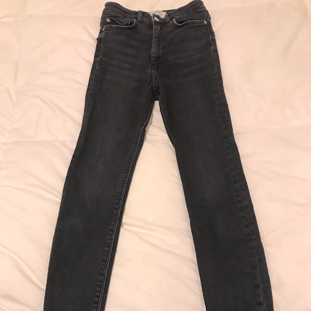 Zara High Rise Stretch Jeans